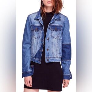 FREE PEOPLE Rumors Denim Cotton Jacket size Medium